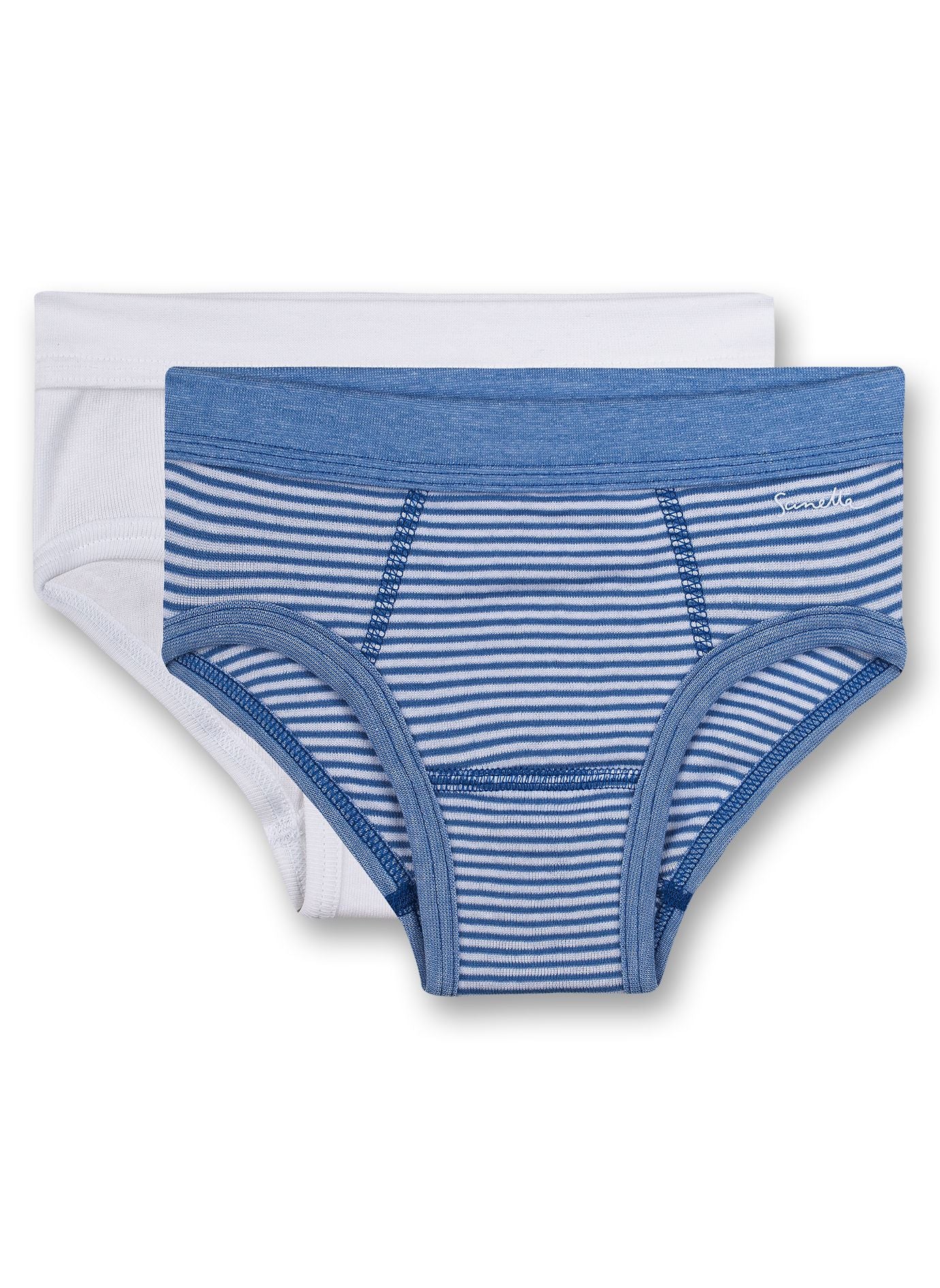 2 Slip Bambino "Righe" in Cotone Biologico