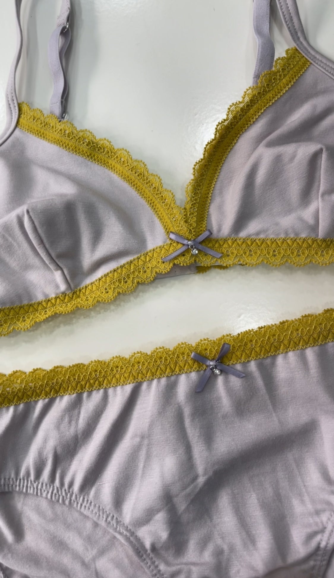 Reggiseno Ragazza "Incanto Lilla" in Cotone Organico e Modal