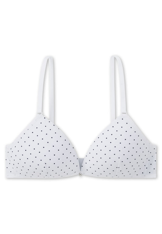 Reggiseno Pois Senza Ferretto in Cotone Organico