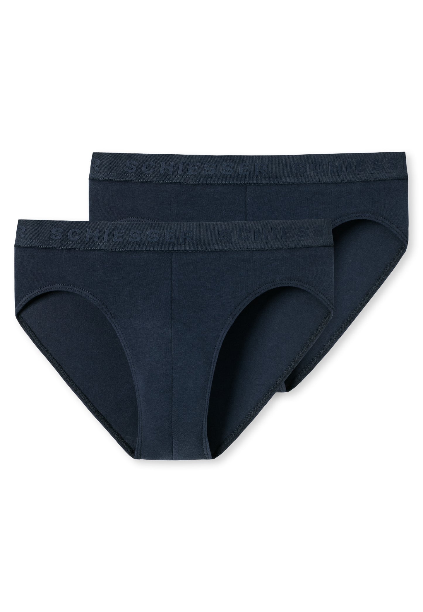 2 Slip Ragazzo Blu Notte in Cotone Biologico