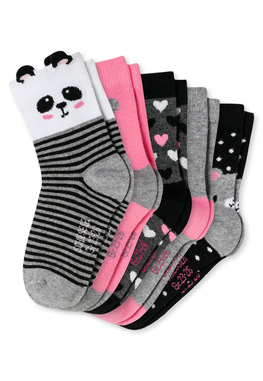 5 Paar Panda-Socken