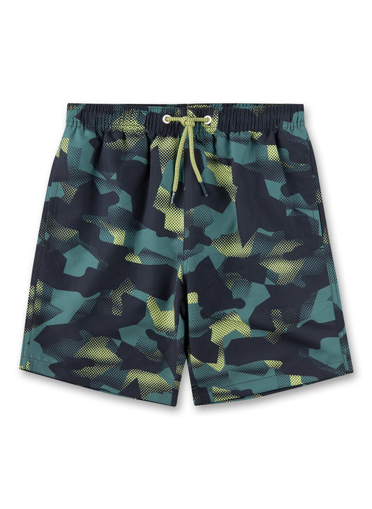 Dark Slade Boy's Swim Boxer in Recycled Polyester