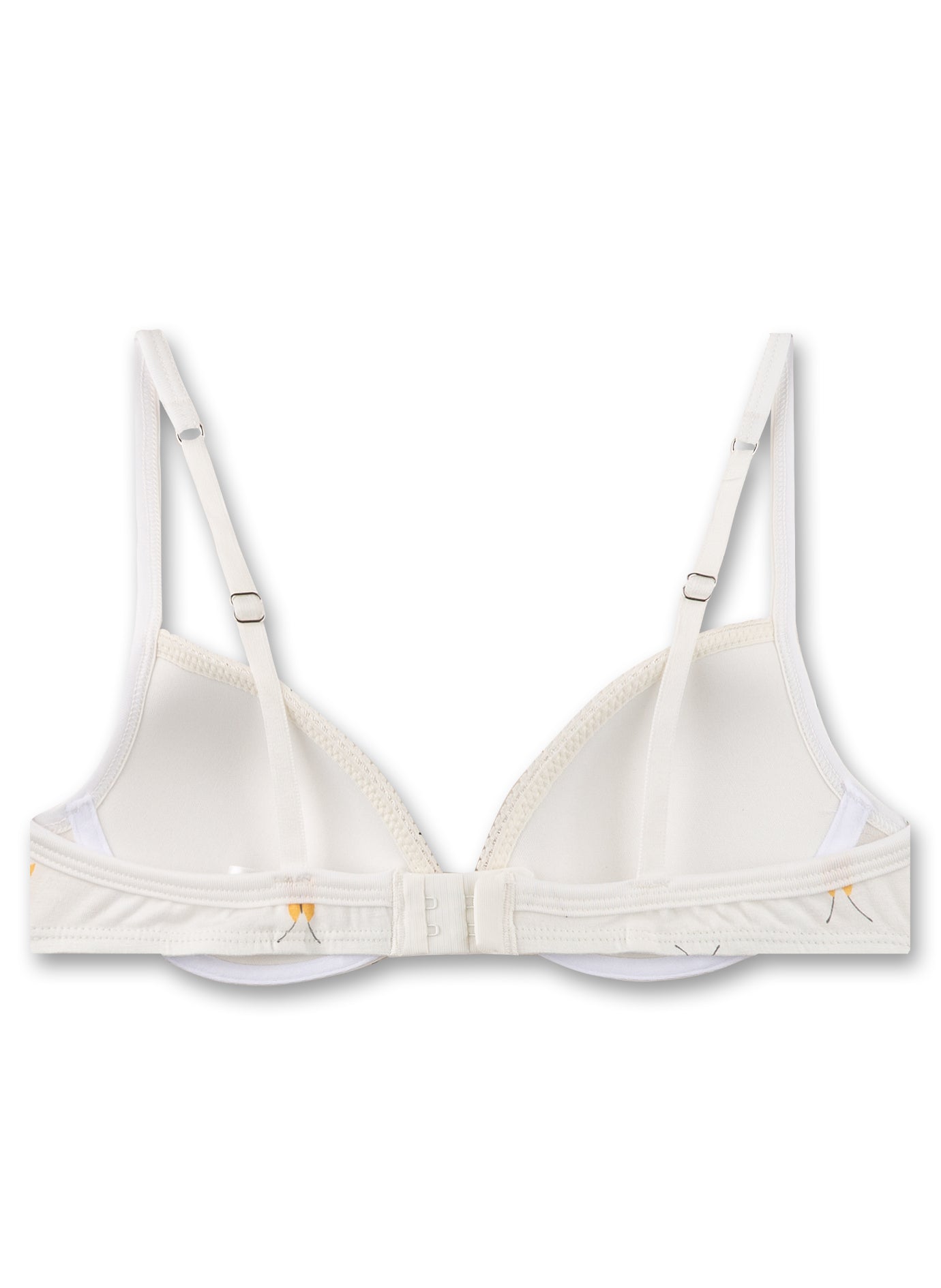 Yellow Butterflies Non-Wired Bra in Organic Cotton and Modal