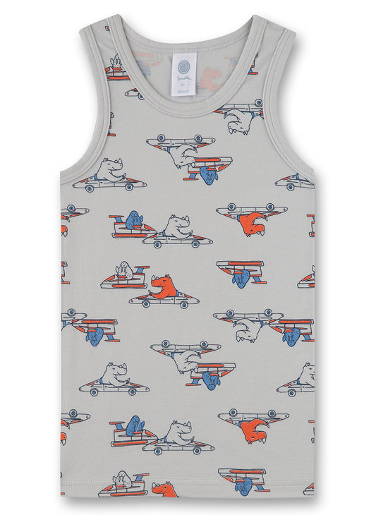 Rhinos and Walruses Baby Tank Top in Organic Cotton