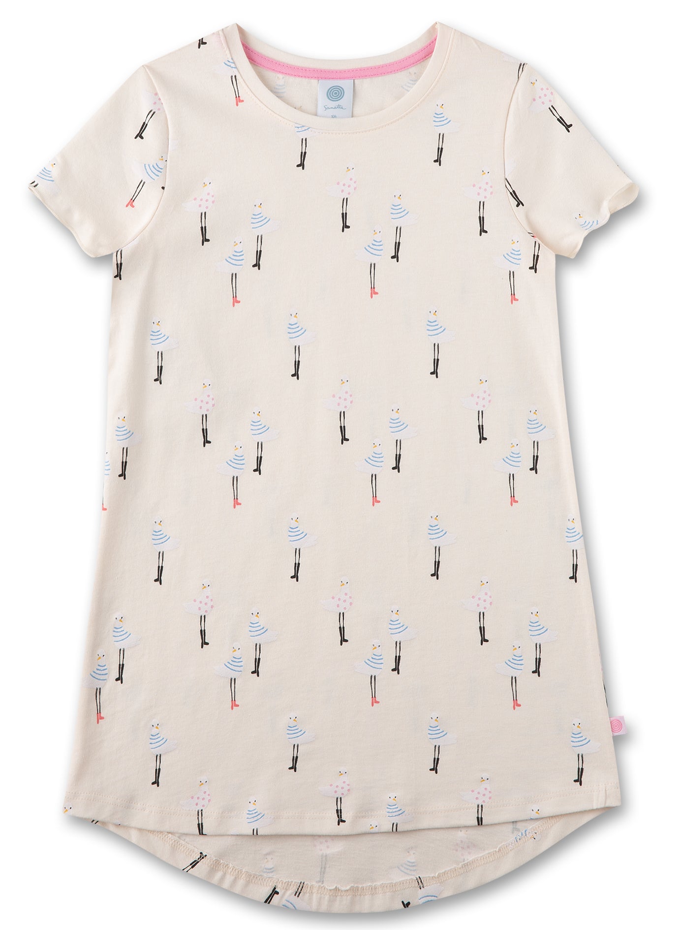 Gabbiani girls' nightdress in organic cotton