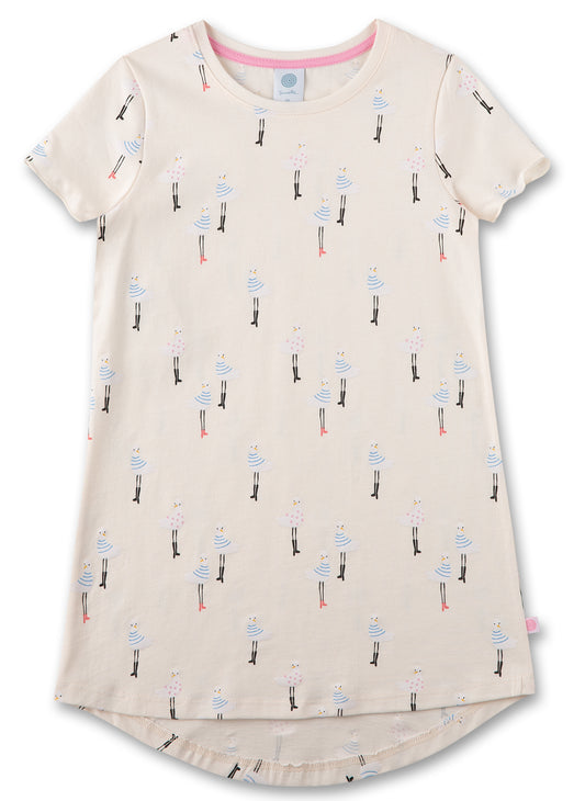 Gabbiani girls' nightdress in organic cotton