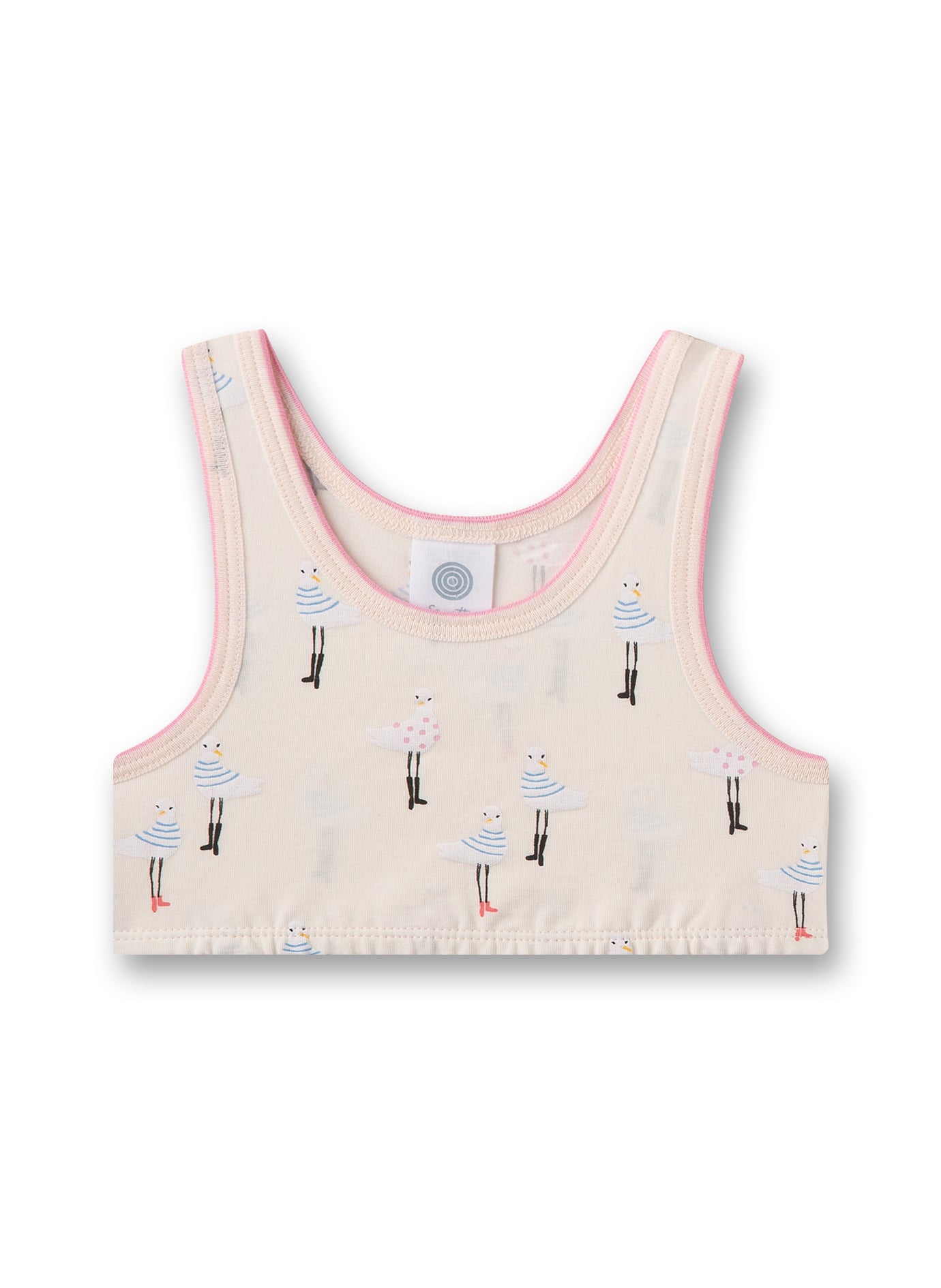 Girl's Seagulls and Waves Top in Organic Cotton