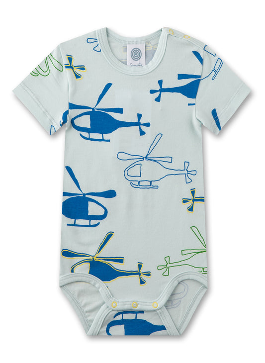 Bodysuit m/m Baby Helicopters in Organic Cotton