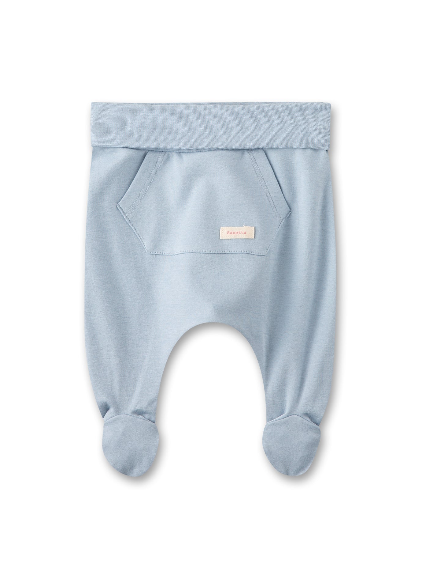 Light blue baby gaiter in organic cotton