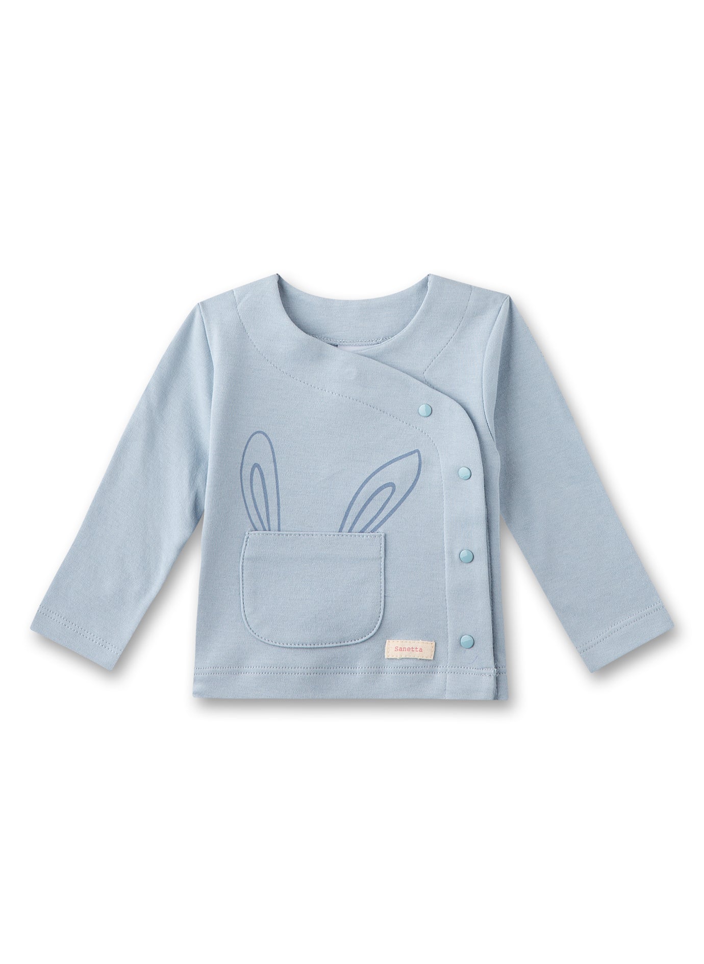 Babyblaue Jacke aus Bio-Baumwolle